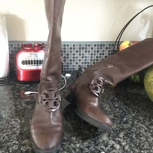 Tory Burch Miller Boots Leather Pull On